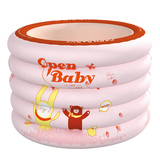 OPENBABY欧培充气游泳池圆形豪华版-快乐宝贝粉色款